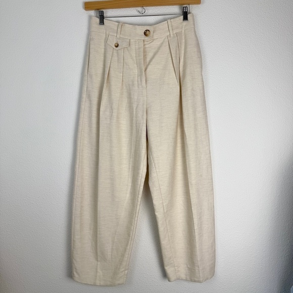 Mango MNG Suit Jim Pleat Trouser Dress Pants 6 - Picture 1 of 12